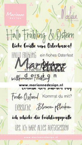 Marianne Design - Clear Stamps: Hallo Frühling und Ostern