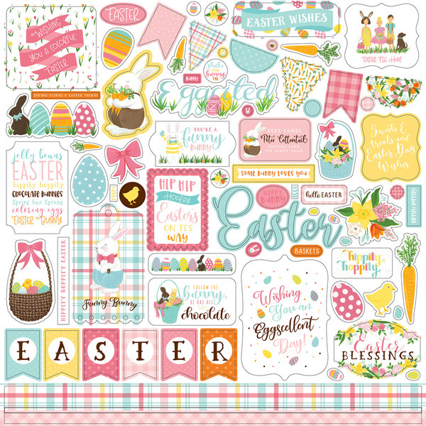 Echo Park - I Love Easter: Element Sticker 12"x12"