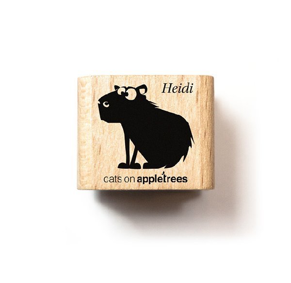 Cats on Appletrees - Holzstempel: Capybara Heidi