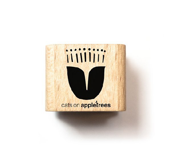 Cats on Appletrees - Holzstempel: Tulpe #5