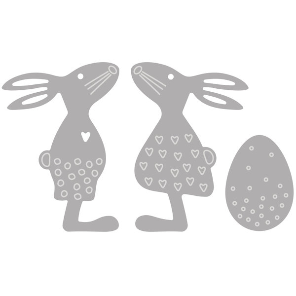 Rayher - Stanzschablone: Osterfreunde (Hasen und Ei)