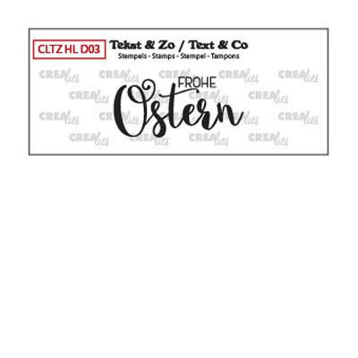 CREAlies - Clear Stamps: Frohe Ostern (Solid)