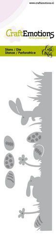 Craft Emotions - Stanze: Grass - Hare with eggs / Osterhasen im Gras