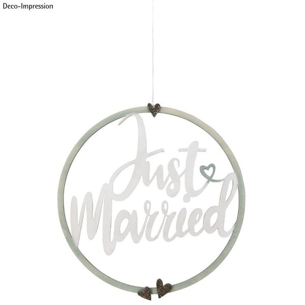 Rayher: Holz Kranz "Just Married" 30cm
