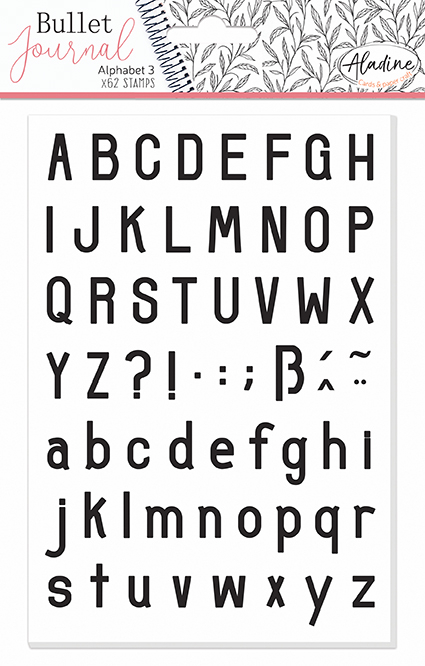 Aladine - Bullet Journal: Stempel Alphabet No.3 (62 St.)
