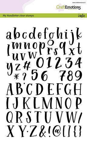 Craft Emotions - Clear Stamps: Handletter - Alphabet Typewriter Retro A5