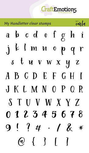 Craft Emotions - Clear Stamps: Handletter - Alphabet Typewriter Retro (A6)
