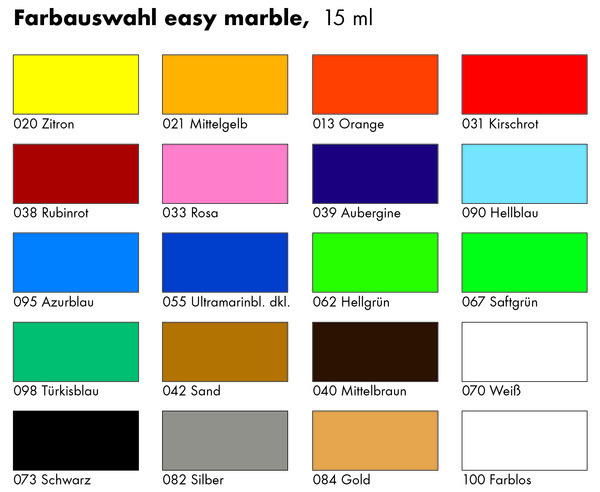 Marabu - Easy Marble Marmorierfarbe 15ml - Hellgrün