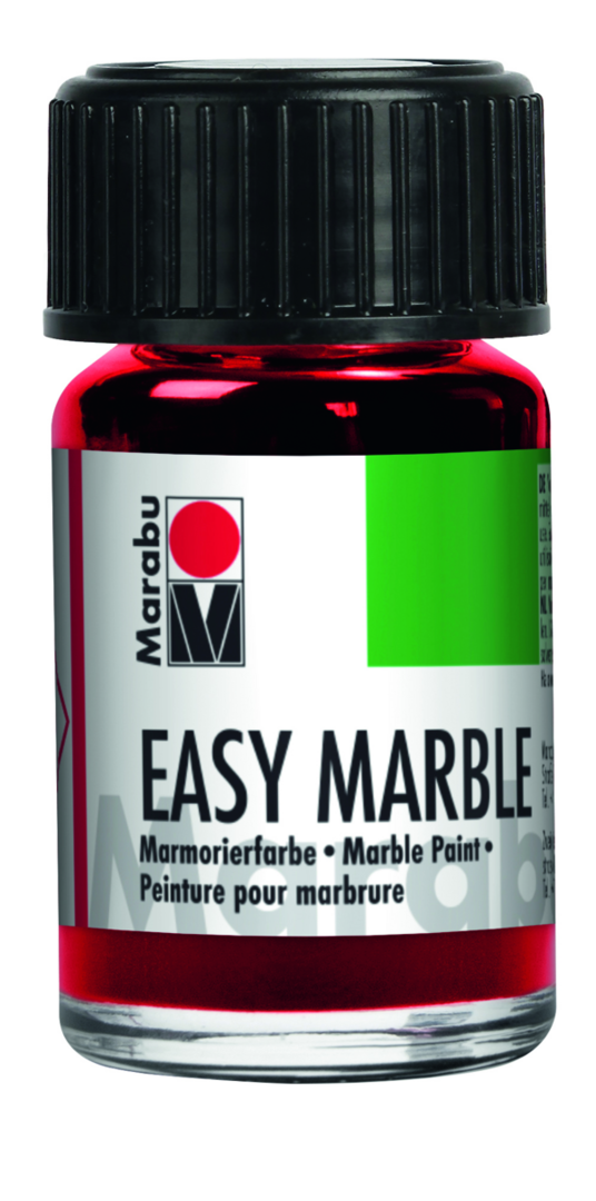 Marabu - Easy Marble Marmorierfarbe 15ml - Kirschrot