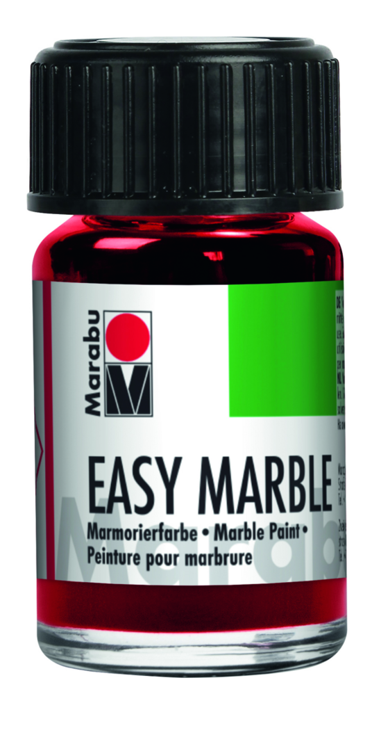Marabu - Easy Marble Marmorierfarbe 15ml - Rubinrot