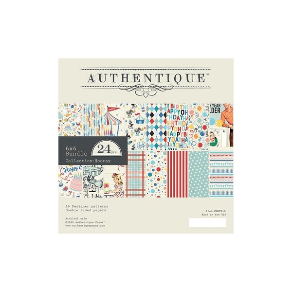 Authentique - Hooray: Paper Pad 6x6"