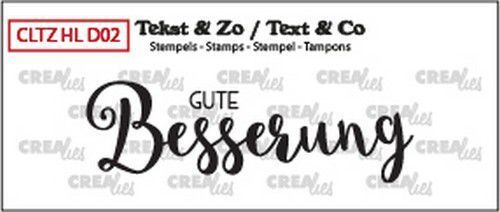CREAlies - Clear Stamps: Gute Besserung (Solid)