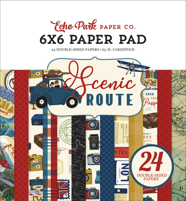 Echo Park - Scenic Route: Paper Pad 6x6" (24 Blatt)