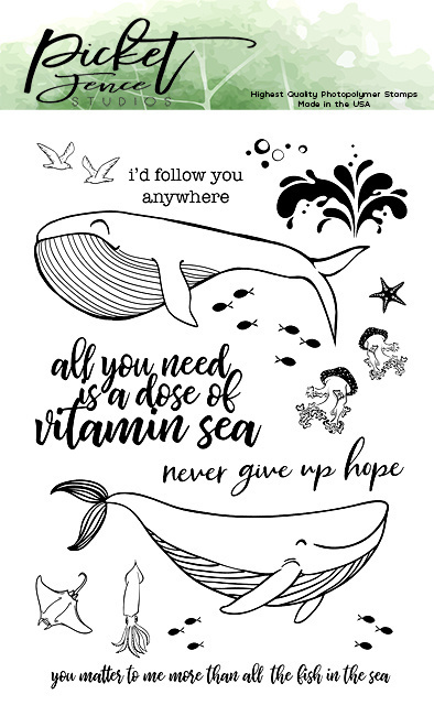 Picket Fence - Clear Stamps: A Dose of Vitamin Sea