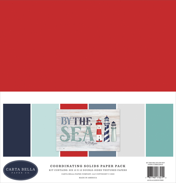 Carta Bella - By the Sea: Solids Pack 12x12"