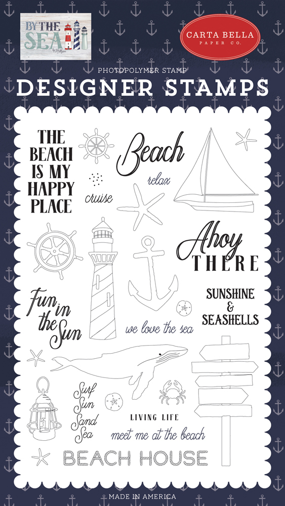 Carta Bella - By the Sea: Ahoy There Clear Stamp Set