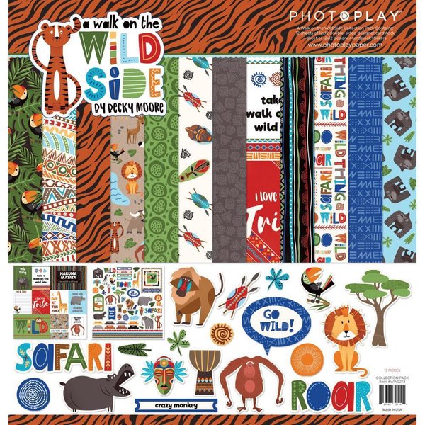 Photo Play - Walk on the Wild Side: Collection Kit 12x12"