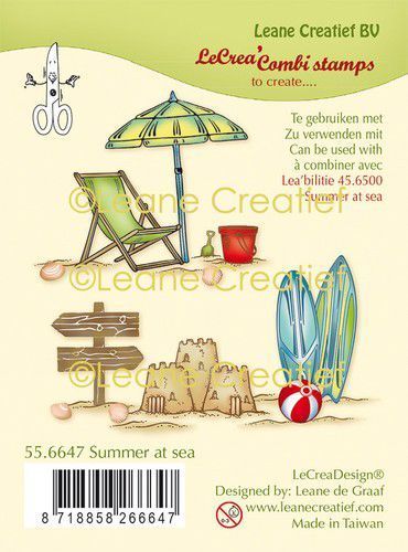 Leane Creatief - Clear Stamps: Summer at Sea