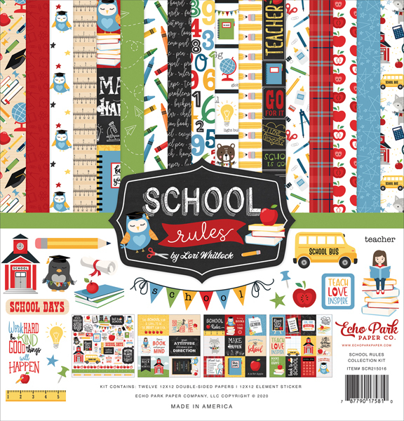Echo Park - School Rules: Collection Kit 12x12"
