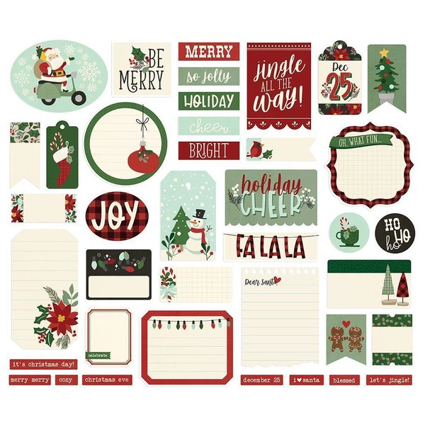 Simple Stories - Jingle All The Way: Journal Bits & Pieces