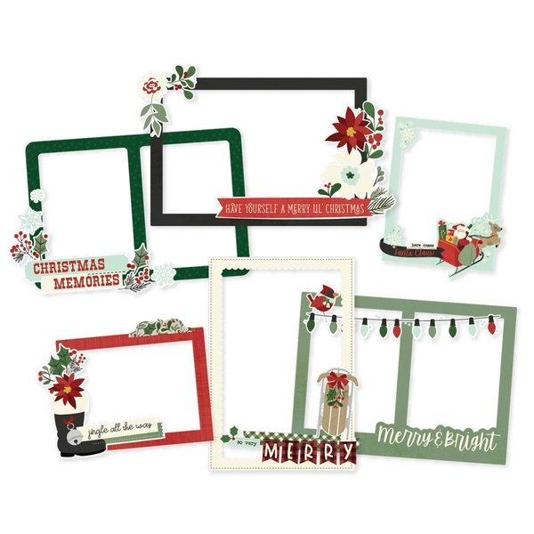 Simple Stories - Jingle All The Way: Chipboard Frames (6 St.)
