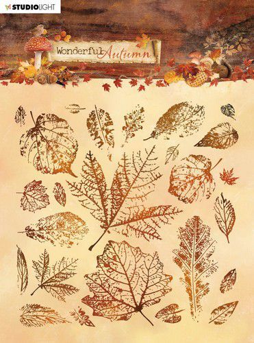 Studio Light - Clear Stamps: Wonderful Autumn - Herbstlaub