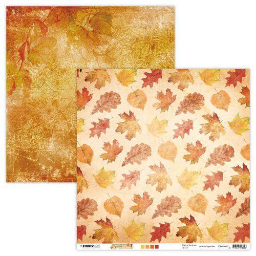 Studio Light - Wonderful Autumn: Herbstlaub #90 Paper 12"x12"