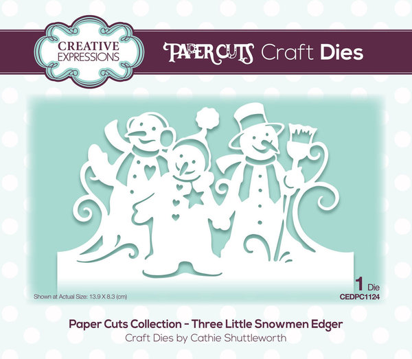 Creative Expressions - Craft Dies: Three Little Snowmen Edger