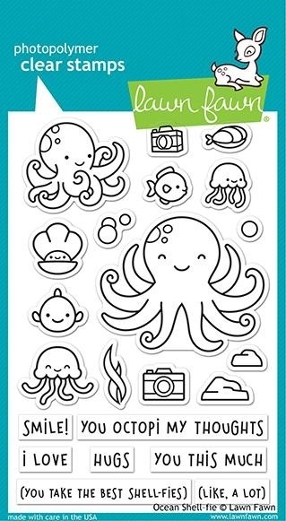 Lawn Fawn - Clear Stamps: Ocean Shell-fie