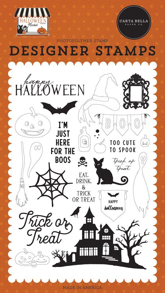 Carta Bella - Halloween Market: Haunted Night Clear Stamp Set