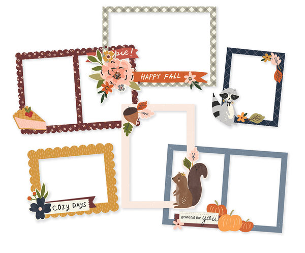 Simple Stories - Cozy Days: Chipboard Frames (6 St.)