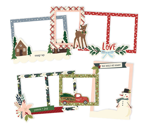 Simple Stories - Winter Cottage: Chipboard Frames (6 St.)