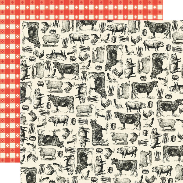 Simple Stories - Apron Strings: Farm To Table Paper 12"x12"