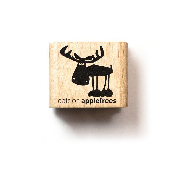 Cats on Appletrees - Holzstempel: Ministempel Elch Heinrich