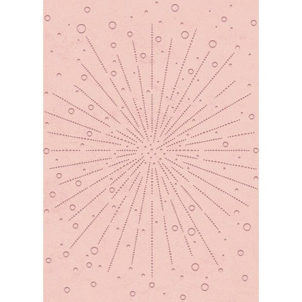Crafter´s Companion - Rose Gold Collection: Embossing Folder Confetti Burst