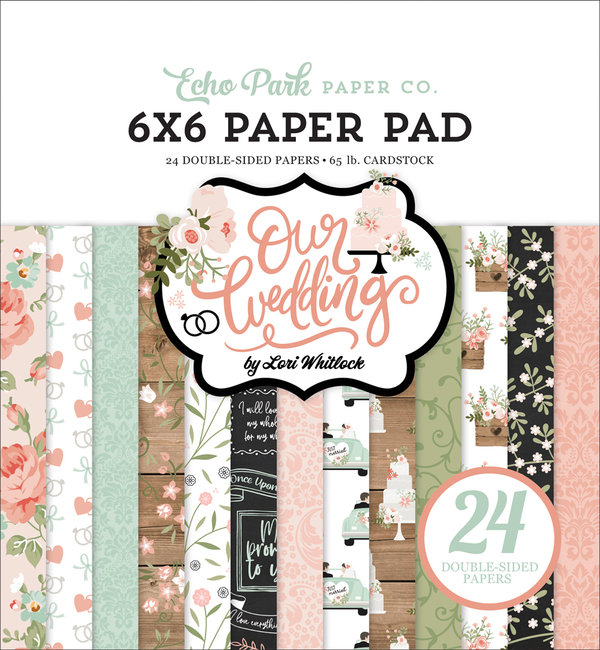 Echo Park - Our Wedding: Paper Pad 6x6" (24 Blatt)