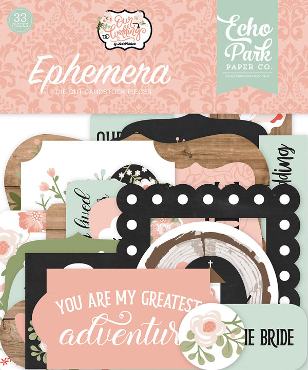 Echo Park - Our Wedding: Ephemera Die Cut Pieces (33 St.)