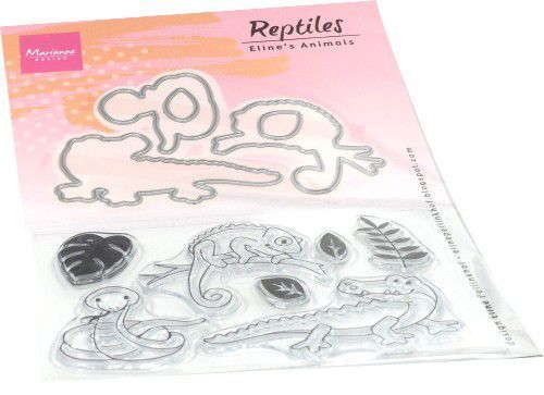 Marianne Design - Clear Stamps & Dies: Reptilien / Reptiles (Stempel und Stanzen)