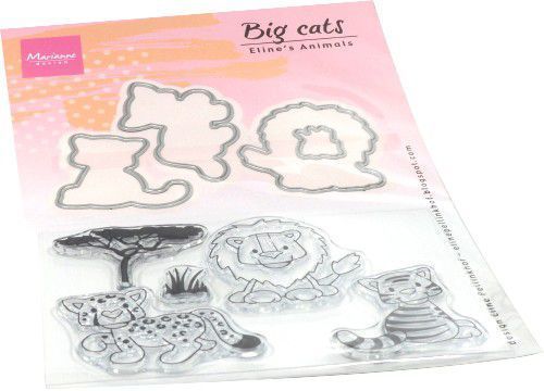 Marianne Design - Clear Stamps & Dies: Großkatzen / Big Cats (Stempel und Stanzen)