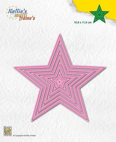 Nellie Snellen - Stanzenset: 5-Point Stars (stitched)