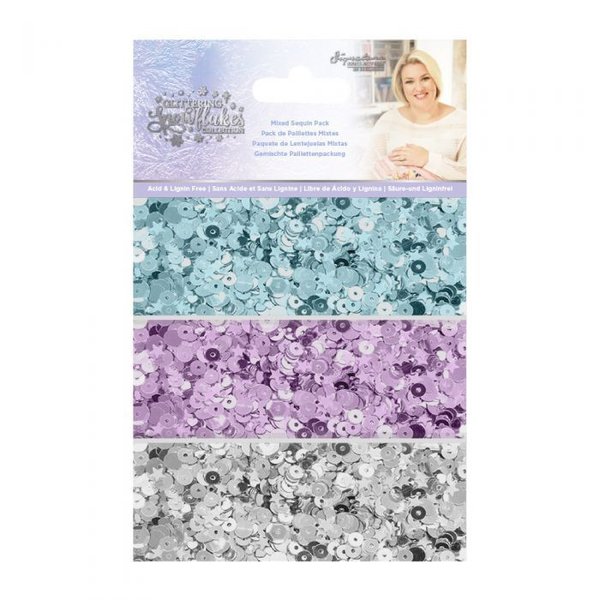 Crafter´s Companion: Glittering Snowflakes Mixed Sequin Pack (Pailletten)