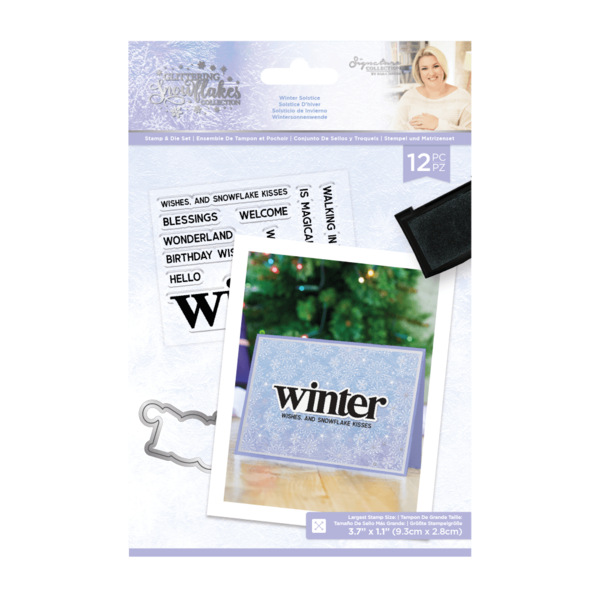 Crafter´s Companion - Glittering Snowflakes: Stamp & Die Set - Winter Solstice