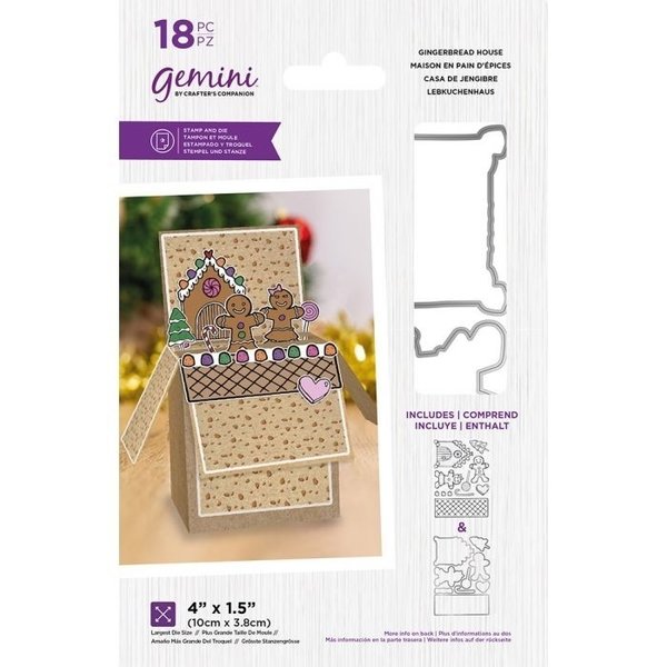 Crafter´s Companion - Gemini: Stamp & Die Set - Gingerbread House