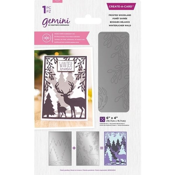 Crafter´s Companion - Gemini: Create-A-Card Double-Sided Die (Stanze) Frosted Woodland