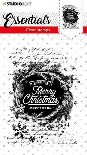 Studio Light - Clear Stamps: Merry Christmas (Kranz) Nr. 468
