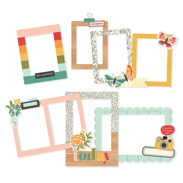 Simple Stories - Hello Today: Chipboard Frames (6 St.)