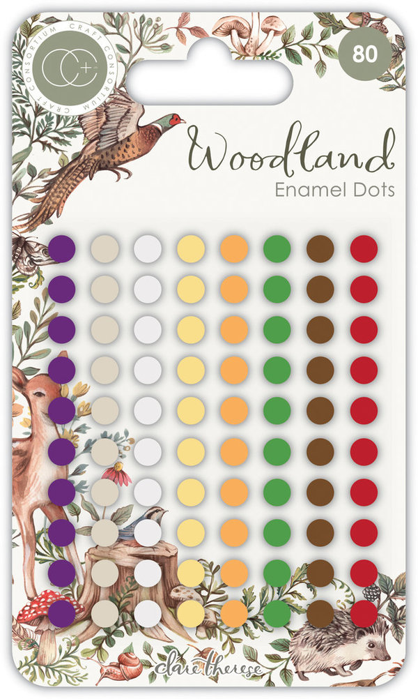 Craft Consortium - Woodland: Enamel Dots (80 Stück)