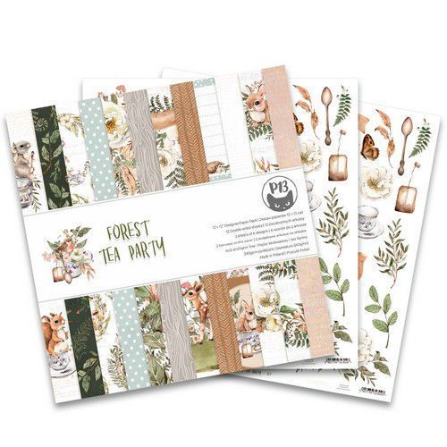 P13 - Forest Tea Party: Paper Pad 12x12" (12 Blatt)
