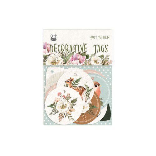P13 - Forest Tea Party: Decorative Tags Set 01 Circles (11 Teile)