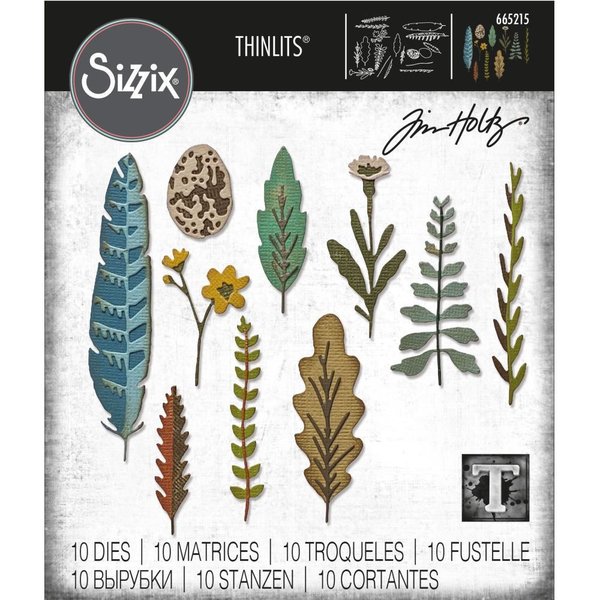 Sizzix - Thinlits: Tim Holtz - Funky Nature (10 Dies)